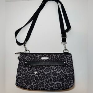 BAGGALLINI Animal Print Black/Gray RFID Security